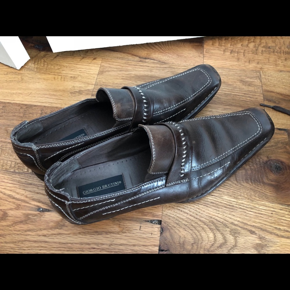 Giorgio Brutini brown dress shoes